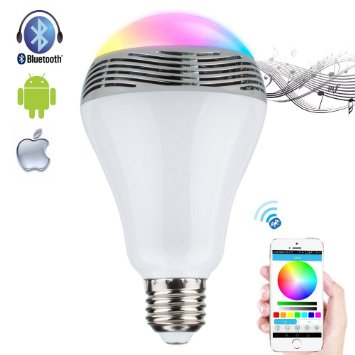 Έξυπνη λάμπα LED Bluetooth, Speaker, Color changing