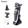 Kemei KM-5181- Ξυριστική μηχανή 4D, Περιποίηση μύτης αυτιών, Τριμάρισμα, Οδοντόβουρτσα 4 σε 1