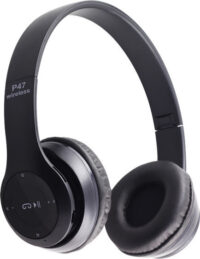 Ασύρματα ακουστικά κεφαλής - Bluetooth Headphones 4.2 + EDR - P47 ΜΑΥΡΟ