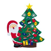 Παιδικό χριστουγεννιάτικο δέντρο τοίχου με διάφορα στολίδια