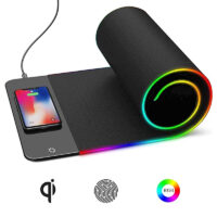 Gaming Mousepad RGB XXL με Ασύρματη Φόρτιση και Καλώδιο 1.8m