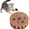 Ξύλινο διαδραστικό παιχνίδι για γάτες με μπάλες - Wooden collision ball toy