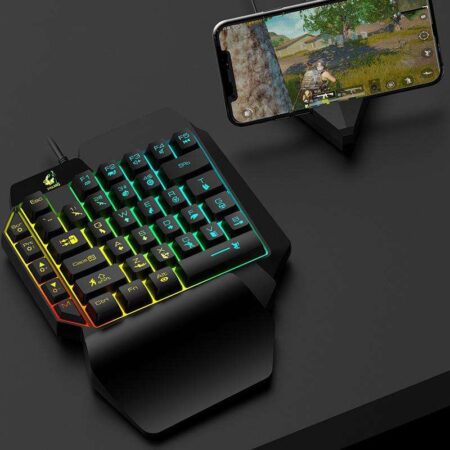 Ενσύρματο Gaming πληκτρολόγιο RGB - Single hand keyboard JX-K8