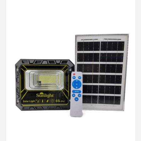 Ηλιακός προβολέας led 60W με πάνελ & τηλεχειριστήριο – Solarlight