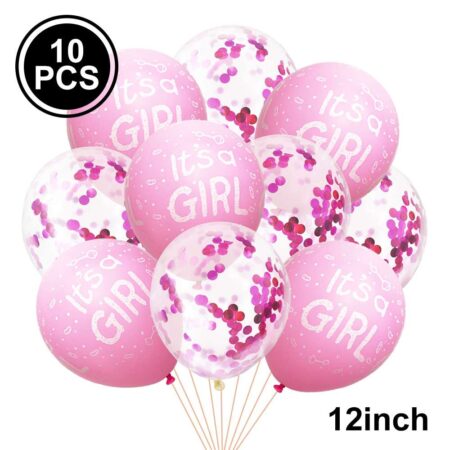 Σετ 10τμχ μπαλόνια It's a GIRL
