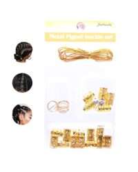 Διακοσμητικά δαχτυλίδια μαλλιών για κοτσιδάκια Χρυσά Boho Style 12τμχ