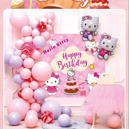 Σετ διακόσμησης μπαλόνια & πόστερ Hello Kitty DIMI P-148 49τμχ