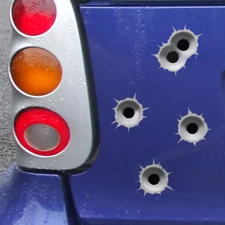 Διακοσμητικό αυτοκόλλητο αυτοκινήτου Τρύπες απο σφαίρες 2εκ 24τμχ