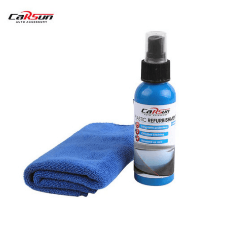 Σπρέι γυαλίσματος & προστασίας για εσωτερικά πλαστικά αυτοκινήτου 100ml με πανάκι καθαρισμού Carsun C1194