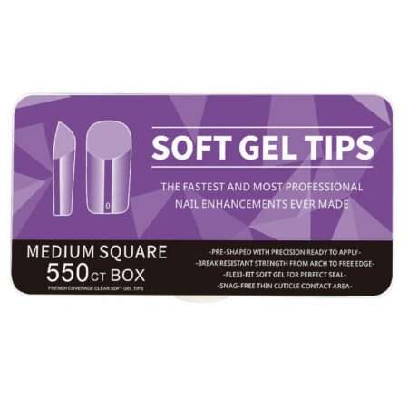 Soft Gel Tips MEDIUM SQUARE 11μεγέθη 440pcs